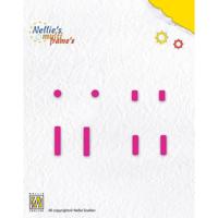 Nellie's Choice • multi frame dies string set voor labels 8st.