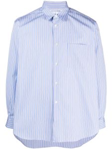 Comme Des Garçons Shirt chemise rayée à manches longues - Bleu