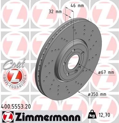 Remschijf COAT Z 400555320