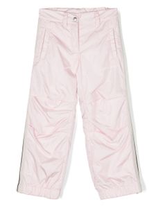 Palm Angels Kids pantalon droit à logo imprimé - Rose