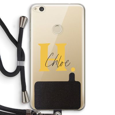 Amber Script: Huawei Ascend P8 Lite (2017) Transparant Hoesje met koord