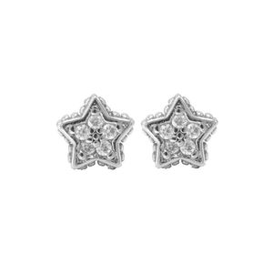 Karma Oorbellen Zirconia Star Zilver