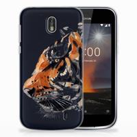 Smartphone hoesje Nokia 1 Watercolor Tiger