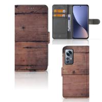 Xiaomi 12 | 12X | Book Style Case | Old Wood