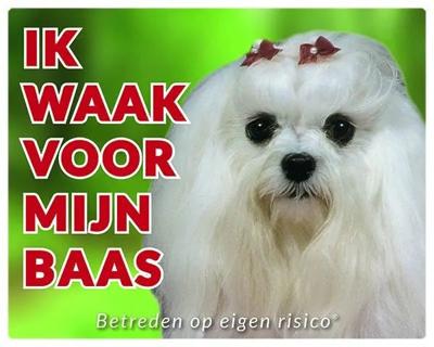 Maltezer Waakbord - Ik waak voor mijn baas Maltezer Waakbord - Ik waak voor mijn baas