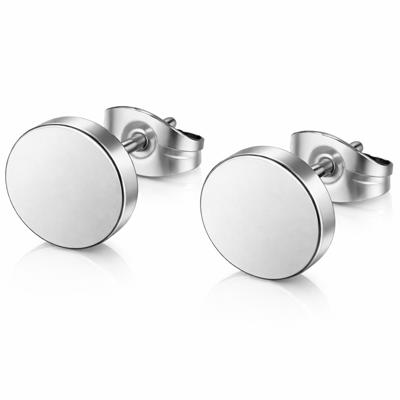 LGT Jewels Ronde oorknoppen Edelstaal Zilverkleurig-4mm