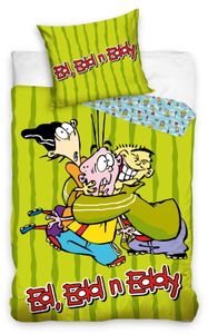 Cartoon Network Ed, Edd en Eddy Dekbedovertrek - 140 x 200 cm - 70 x 90 cm - Katoen