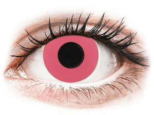 CRAZY LENS - Solid Rose - met sterkte (2 gekleurde daglenzen)