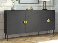 Dressoir MONDIE 2 deuren 2 lades grafiet