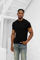 Dsquared2 Round Neck T-Shirt Heren Zwart/Oranje - Maat M - Kleur: Zwart | Soccerfanshop