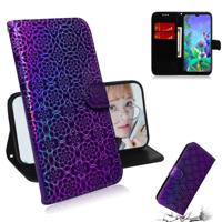 Voor Google pixel 3A XL effen kleur kleurrijke magnetische Buckle horizontale Flip PU lederen draagtas met houder & kaartsleuven & portemonnee & Lanya