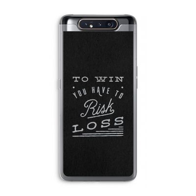 Risk loss: Samsung Galaxy A80 Transparant Hoesje