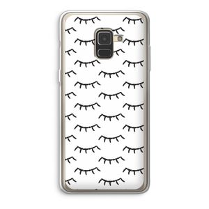 Wimpers: Samsung Galaxy A8 (2018) Transparant Hoesje