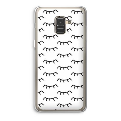 Wimpers: Samsung Galaxy A8 (2018) Transparant Hoesje