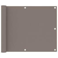 VidaXL Balkonscherm 75x600 cm oxford stof taupe