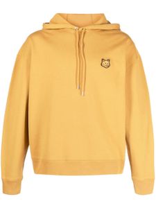 Maison Kitsuné hoodie en coton à motif Fox - Jaune