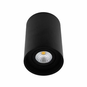 Opbouwrand rond kleur zwart voor inbouwspot zwart 90x135mm