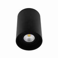 Opbouwrand rond kleur zwart voor inbouwspot zwart 90x135mm