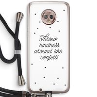 Confetti: Motorola Moto G6 Transparant Hoesje met koord Confetti: Motorola Moto G6 Transparant Hoesje met koord