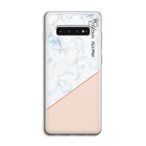 Marmer in stijl: Samsung Galaxy S10 4G Transparant Hoesje