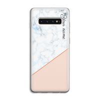 Marmer in stijl: Samsung Galaxy S10 4G Transparant Hoesje Marmer in stijl: Samsung Galaxy S10 4G Transparant Hoesje