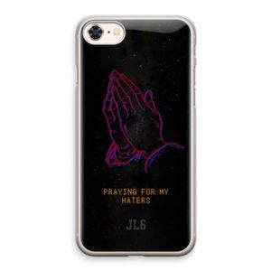 Praying For My Haters: iPhone 8 Transparant Hoesje