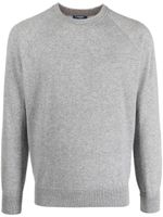 Barba mélange-effect cashmere jumper - Gris