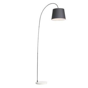 QAZQA Moderne vloerlamp met zwarte kap - Bend