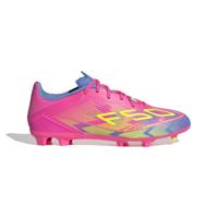 adidas F50 League Gras / Kunstgras Voetbalschoenen (MG) Roze Neongeel Blauw
