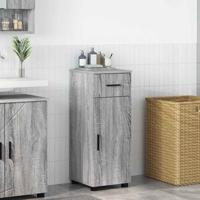 Badkamer Kast Grijs sonoma 30 x 35 x 80 cm Bewerkt hout Badkamer Kast Grijs sonoma 30 x 35 x 80 cm Bewerkt hout