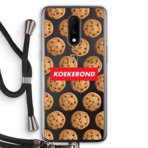 Koekerond: OnePlus 7 Transparant Hoesje met koord