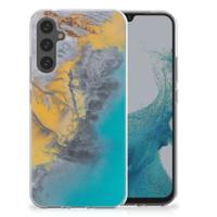Samsung Galaxy A34 | TPU | Siliconen hoesje | Marble Blue Gold