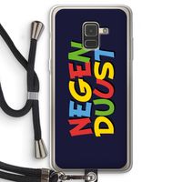 90's One: Samsung Galaxy A8 (2018) Transparant Hoesje met koord