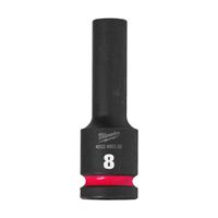 Milwaukee Accessoires SHOCKWAVE Krachtdop 1/2" lang 8 mm | 1 stuk - 4932480326 - thumbnail