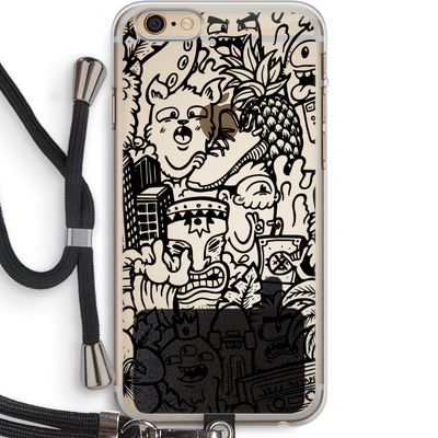Vexx Black Mixtape: iPhone 6 PLUS / 6S PLUS Transparant Hoesje met koord