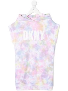 Dkny Kids robe à motif tie dye - Rose