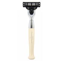 Edwin Jagger Razors Gillette Mach 3 Imitation Ivory & Chrome Plated Ref.R727CR 1Stuks