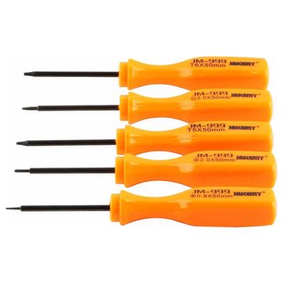 JAKEMY JM-999 5 in 1 precisie schroevendraaier set Carbon Steel reparatie opening tools Kit
