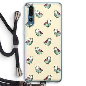 Vogeltjes: Huawei P20 Pro Transparant Hoesje met koord