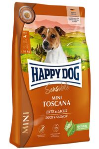 Happy Dog Sensible Mini Toscana 4 kg Volwassen Eend, Zalm