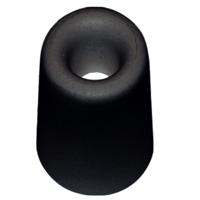 Deurbuffer - deurstopper - zwart - rubber - 75 x 40 mm - schroefbevestiging - thumbnail