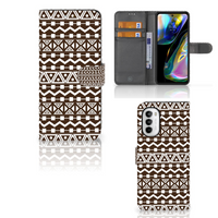 Motorola Moto G52 | Moto G82 Telefoon Hoesje Aztec Brown - thumbnail