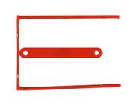 Q-CONNECT archiefbinder D-clip, doos van 100 stuks, rood - thumbnail