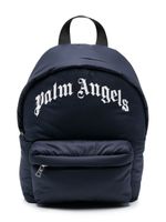 Palm Angels Kids sac à dos à logo imprimé - Bleu - thumbnail