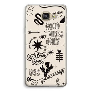 Good vibes: Samsung Galaxy A5 (2016) Transparant Hoesje