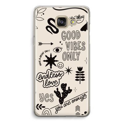 Good vibes: Samsung Galaxy A5 (2016) Transparant Hoesje