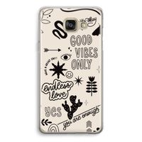 Good vibes: Samsung Galaxy A5 (2016) Transparant Hoesje
