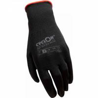 Cyclon Werkplaats handschoenen pu-flex medium m.8 zwart-rood per 3 sets
