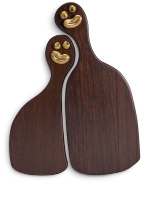L'Objet x Haas Brothers plateaux de service - Marron