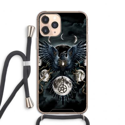 Sinister Wings: iPhone 11 Pro Transparant Hoesje met koord